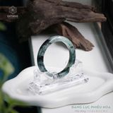  Vòng Khối Ngọc Phỉ Thúy Jade A Băng Lục Phiêu Hoa Cao Cấp Bản Hẹ 11.8 x 8.2 x 54.5 (Không Kén Mệnh) 