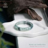  Vòng Khối Ngọc Phỉ Thúy Jade A Băng Lục Phiêu Hoa Cao Cấp Bản Hẹ 12 x 8.6 x 56.3 (Không Kén Mệnh) 
