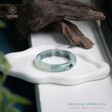  Vòng Khối Ngọc Phỉ Thúy Jade A Băng Lục Phiêu Hoa Cao Cấp Bản Hẹ 12 x 8.6 x 56.3 (Không Kén Mệnh) 
