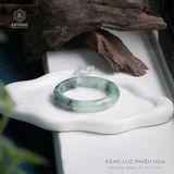  Vòng Khối Ngọc Phỉ Thúy Jade A Băng Lục Phiêu Hoa Cao Cấp Bản Hẹ 12 x 8.6 x 56.3 (Không Kén Mệnh) 