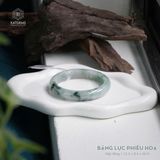  Vòng Khối Ngọc Phỉ Thúy Jade A Băng Lục Phiêu Hoa Cao Cấp Bản Hẹ 12.5 x 8.6 x 60.9 (Không Kén Mệnh) 2526386 
