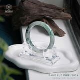  Vòng Khối Ngọc Phỉ Thúy Jade A Băng Lục Phiêu Hoa Cao Cấp Bản Hẹ 12.5 x 8.6 x 60.9 (Không Kén Mệnh) 2526386 