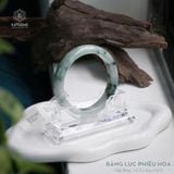  Vòng Khối Ngọc Phỉ Thúy Jade A Băng Lục Phiêu Hoa Cao Cấp Bản Hẹ 12.5 x 8.6 x 60.9 (Không Kén Mệnh) 2526386 