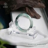  Vòng Khối Ngọc Phỉ Thúy Jade A Băng Lục Phiêu Hoa Cao Cấp Bản Hẹ 12.8 x 8 x 49.5 (Không Kén Mệnh) 