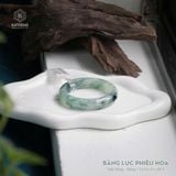  Vòng Khối Ngọc Phỉ Thúy Jade A Băng Lục Phiêu Hoa Cao Cấp Bản Hẹ 12.8 x 8 x 49.5 (Không Kén Mệnh) 