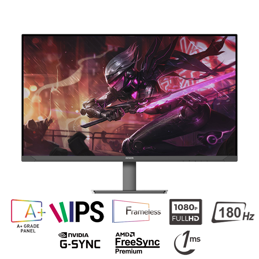  AIWA MD2707-K 27inch 180Hz IPS FHD 1ms 