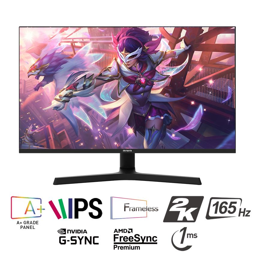  Màn hình AIWA MZ270L-Y 27inch 165Hz IPS 2K 1ms 
