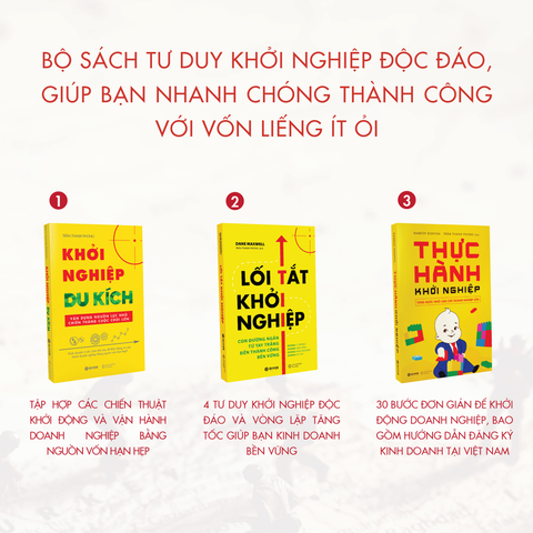 Combo Khởi Nghiệp Du Kích - Kinh Doanh Ít Vốn: Cách Để Khởi Động và Vận Hành Doanh Nghiệp Bằng Nguồn Vốn Hạn Hẹp