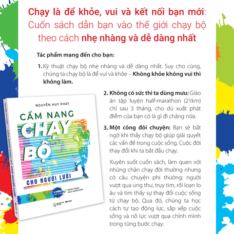  Sách - Cẩm Nang Chạy Bộ Cho Người Lười - Ba Tiếng Mỗi Tuần Hoàn Thành Half-marathon 