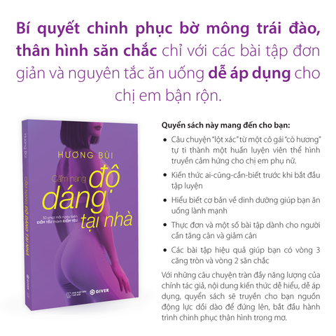  Sách - Cẩm Nang Độ Dáng Tại Nhà - 30 Phút Mỗi Ngày Biến Điểm Yếu Thành Điểm Yêu 