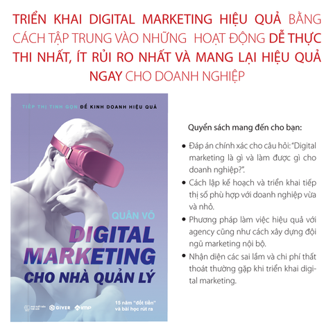  Digital Marketing Cho Nhà Quản Lý - Tiếp Thị Tinh Gọn Để Kinh Doanh Hiệu Quả 