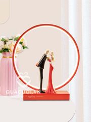Quà cưới cho bạn thân - Đèn ngủ cô dâu chú rể sang trọng