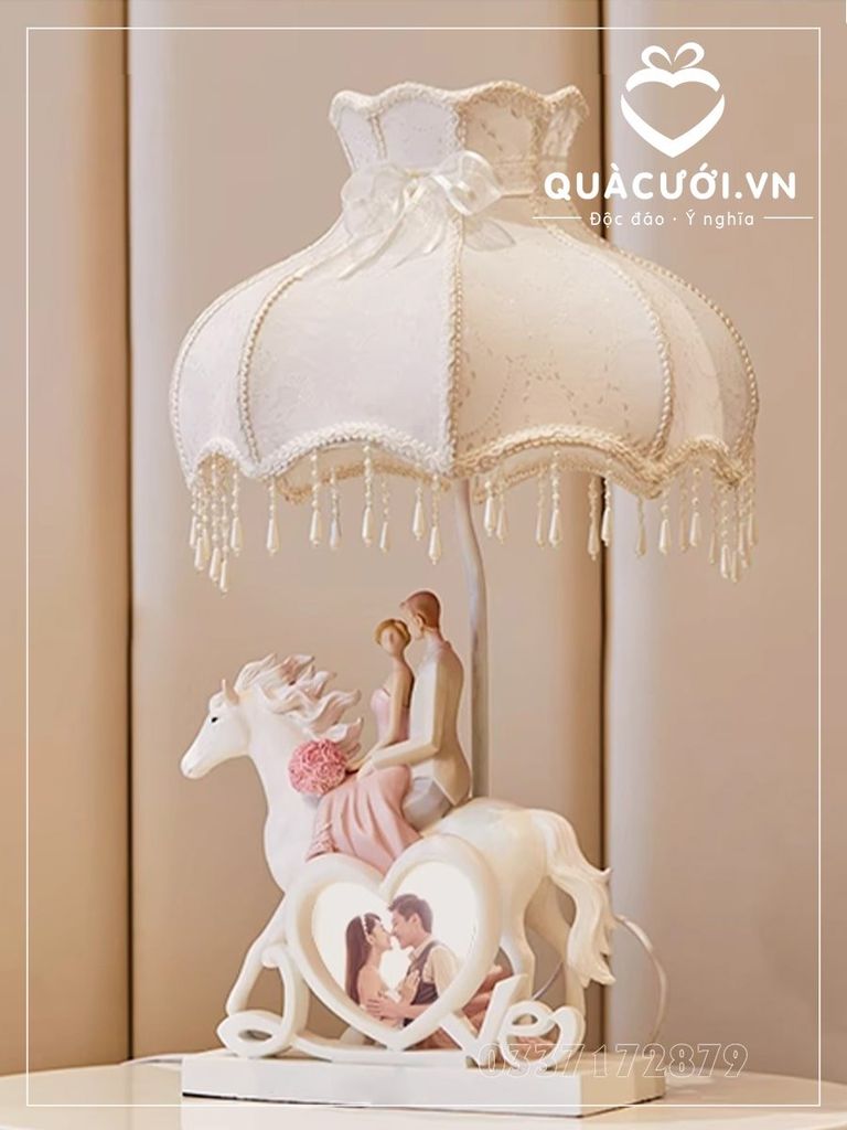 Quà cưới sang trọng - Đèn ngủ cô dâu chú rể cổ điển Châu Âu