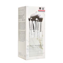 Bộ cọ Bh Cosmetics white marble 9 pcs brush set with angled brush holder