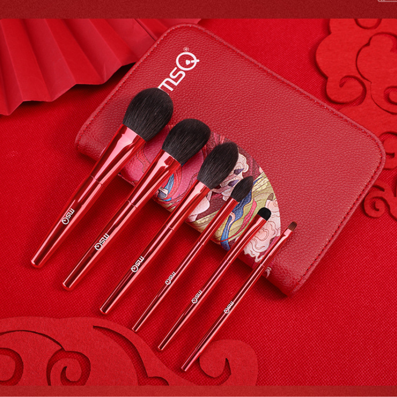 Bộ Cọ Trang Điểm 6 Cây MSQ Wonderful Red Sleeve Makeup Brush Set
