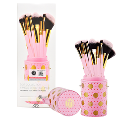 Bộ cọ trang điểm Bh Cosmetics dot collection 11pcs brush set pink