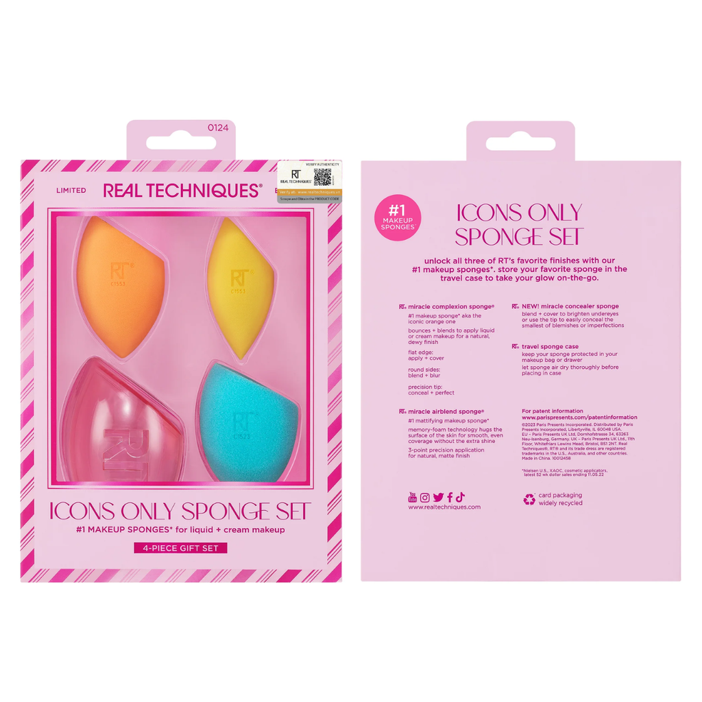 Bộ mút trang điểm Real Techniques Limited Edition Icons Only Sponge Set