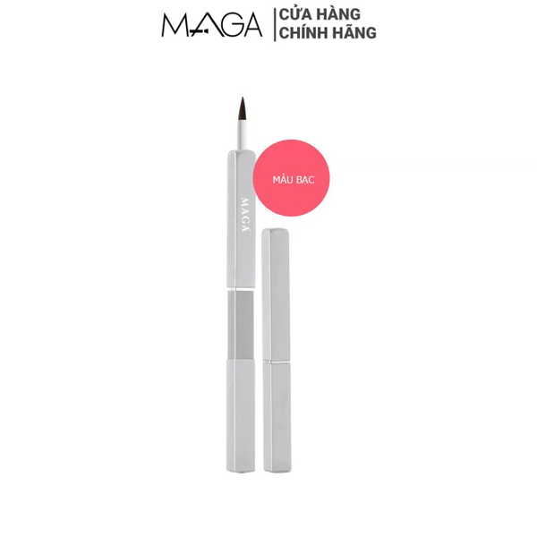 Cọ trang điểm môi Maga metal retractable lip brush lipstick brush màu bạc