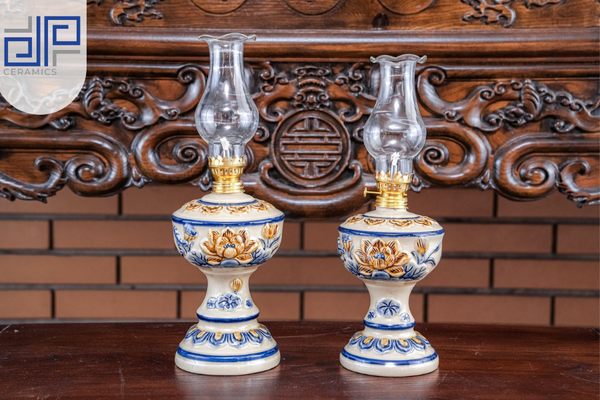  Đèn dầu liên hoa cát tường 