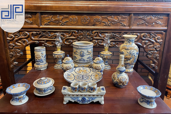  Đèn dầu liên hoa cát tường 