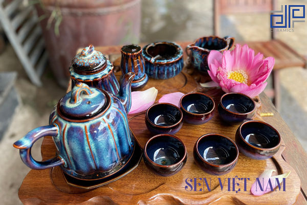  Bộ ấm chén sen chuông 