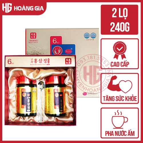 Cao hồng sâm 6 năm tuổi KGS Hàn Quốc hộp 2 lọ x 240g