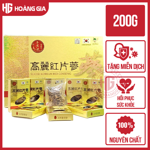 Hồng Sâm Hàn Quốc Sấy Khô Thái Lát Daedong Sliced 200g