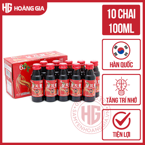 Nước Hồng Sâm Linh Chi KGS Hàn Quốc Hộp 10 Chai