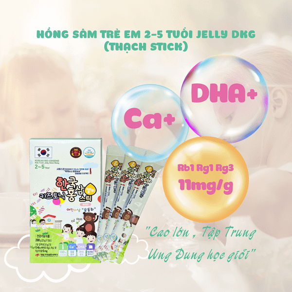 Thạch Hồng Sâm Hàn Quốc Daedong Cho Trẻ Em 2-5 Tuổi