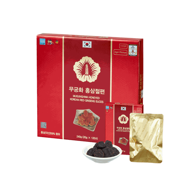 Hồng Sâm Lát Tẩm Mật Ong Mugunghwa 12 gói x 20g