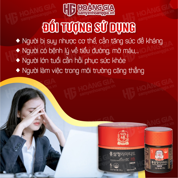 Cao Địa Sâm Hàn Quốc KGC Jung Kwan Jang Lọ 100g
