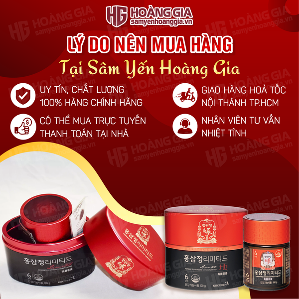 Cao Địa Sâm Hàn Quốc KGC Jung Kwan Jang Lọ 100g