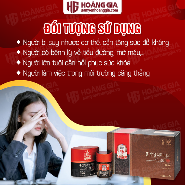 Tinh Chất Địa Sâm Thượng Hạng KGC Extract Limited Hộp 3 lọ x 100g