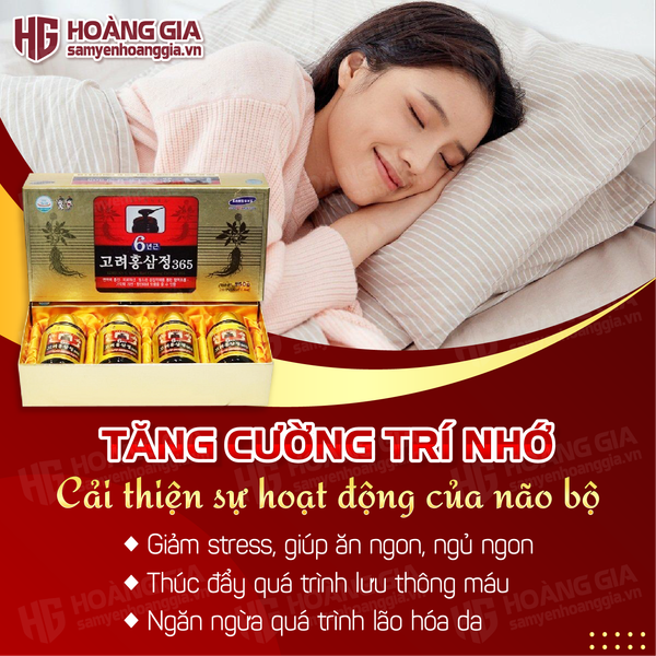 Cao hồng sâm 365 Hàn Quốc 6 năm tuổi 240g hộp 4 lọ