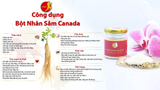 Bột Nhân Sâm Canada Hộp 2 lọ 25gam