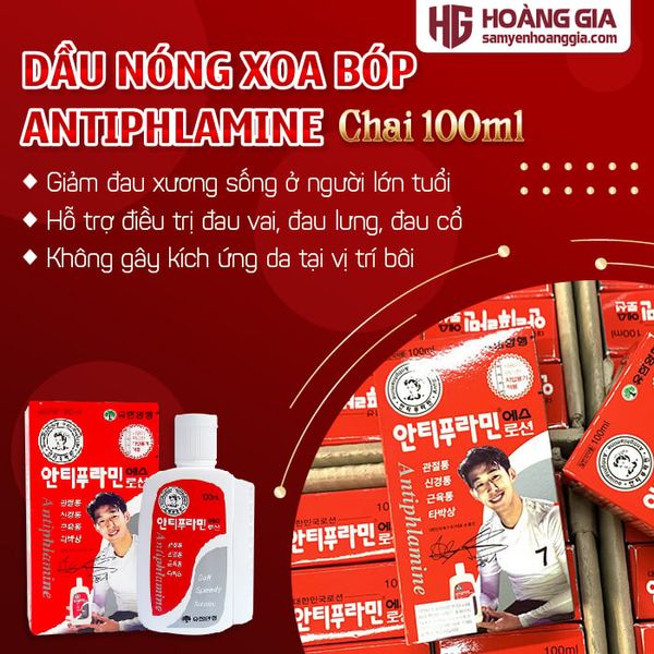 Dầu nóng xoa bóp Hàn Quốc Antiphlamine 100ml