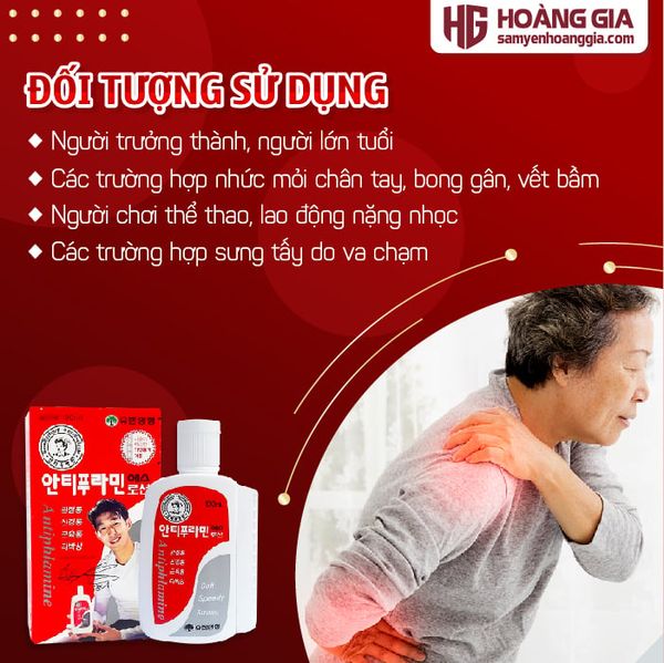 Dầu nóng xoa bóp Hàn Quốc Antiphlamine 100ml