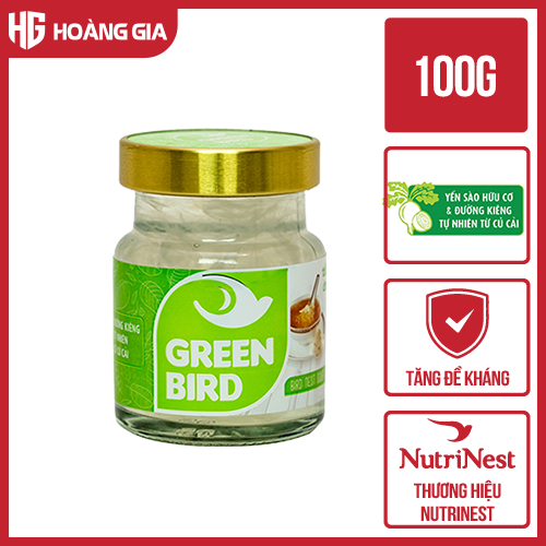 Yến sào Nutri Nest Green Bird đường ăn kiêng - Set 5 tặng 1