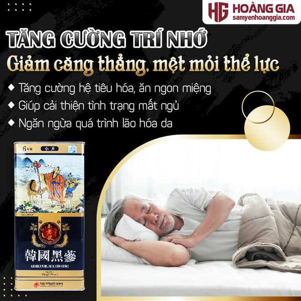 Hắc Sâm Củ Khô Hàn Quốc DaeDong hộp thiếc 150g