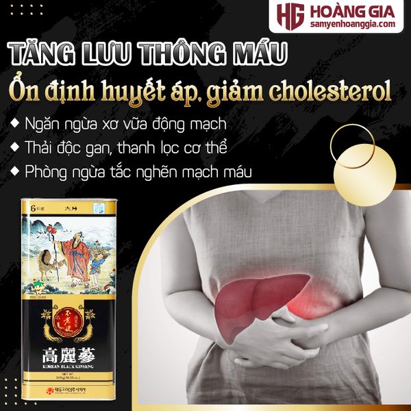 Hắc Sâm Củ Khô 6 Năm Tuổi Hàn Quốc Daedong Hộp 300g