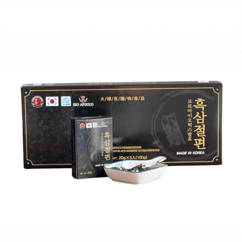 Hắc Sâm Lát Mật Ong Hàn Quốc BIO Hộp 100g