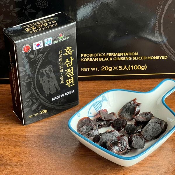 Hắc Sâm Lát Mật Ong Hàn Quốc BIO Hộp 100g