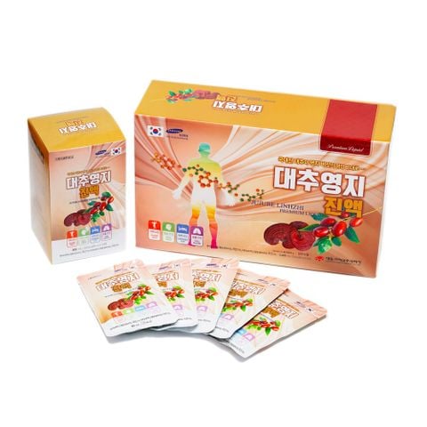 Nước Linh Chi Táo Đỏ Hàn Quốc Daedong Jujube Linhzhi Premium Liquid