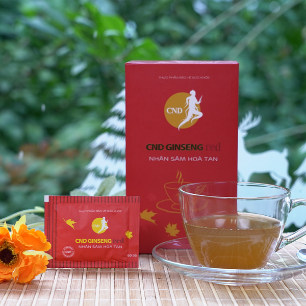 Bột Sâm Canada Hòa Tan CND GINSENG Red Hộp 7 gói 3g