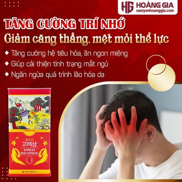 Sâm Củ Khô Hộp Thiếc Hàn Quốc Daedong hộp 300g 11-20 củ