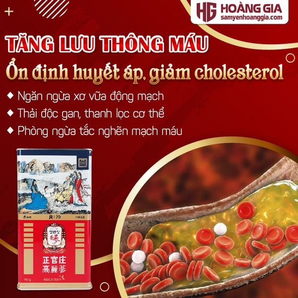 Sâm Củ Khô Hàn Quốc KGC Hộp 150g số 20 - 7 Củ Lớn
