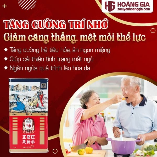 Sâm Củ Khô Hàn Quốc KGC Hộp 150g số 20 - 7 Củ Lớn