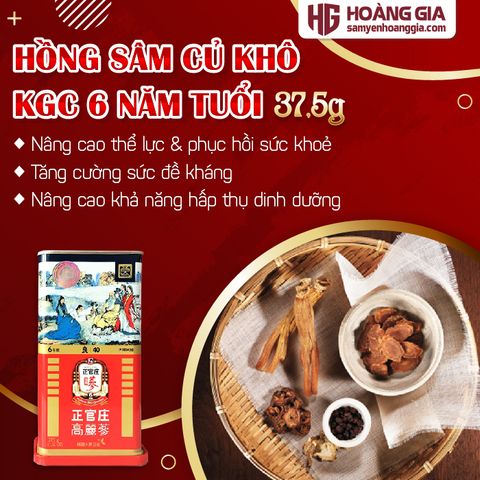 Hồng Sâm Củ Khô KGC Jung Kwan Jang 37.5g