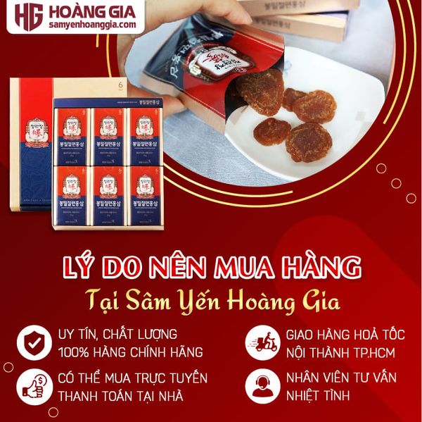 Hồng Sâm Lát Tẩm Mật Ong KGC Honeyed Slices 20g x 12 Hộp