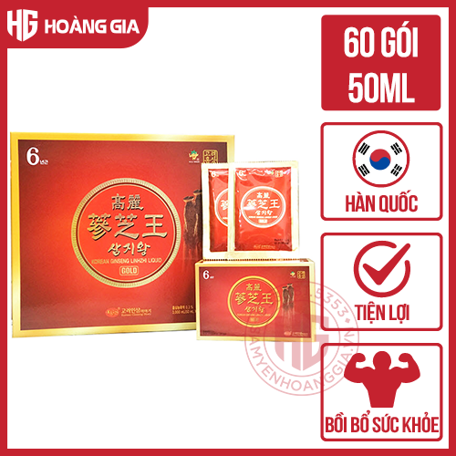 Nước hồng sâm linh chi Hàn Quốc KGS hộp 60 gói x 50ml